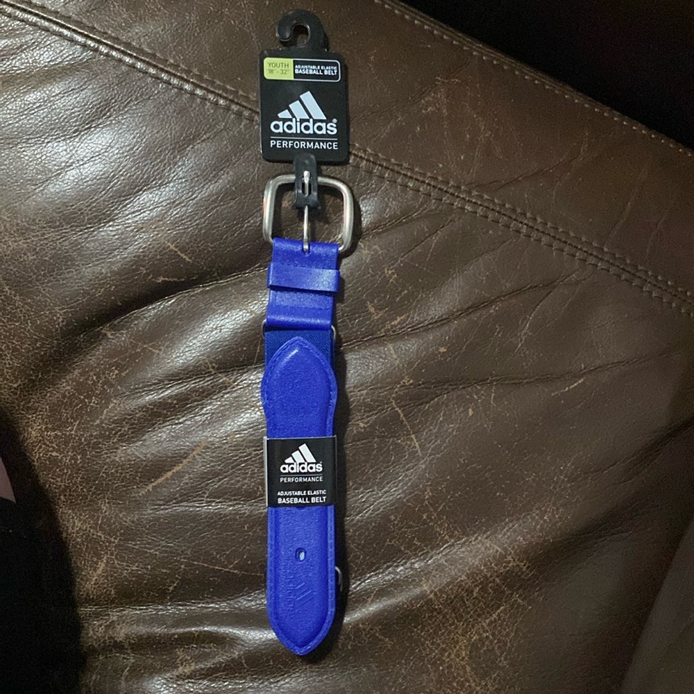 Adidas Youth Baseball Belt Royal, Youth 18” -  32”